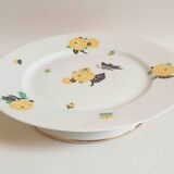 Limoges porcelain cake dish from the 1930s Diameter 23.5 cm