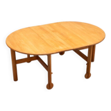 Extendable Beech Dining Table 1960s
