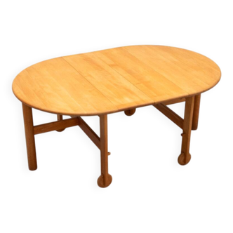 Extendable Beech Dining Table 1960s
