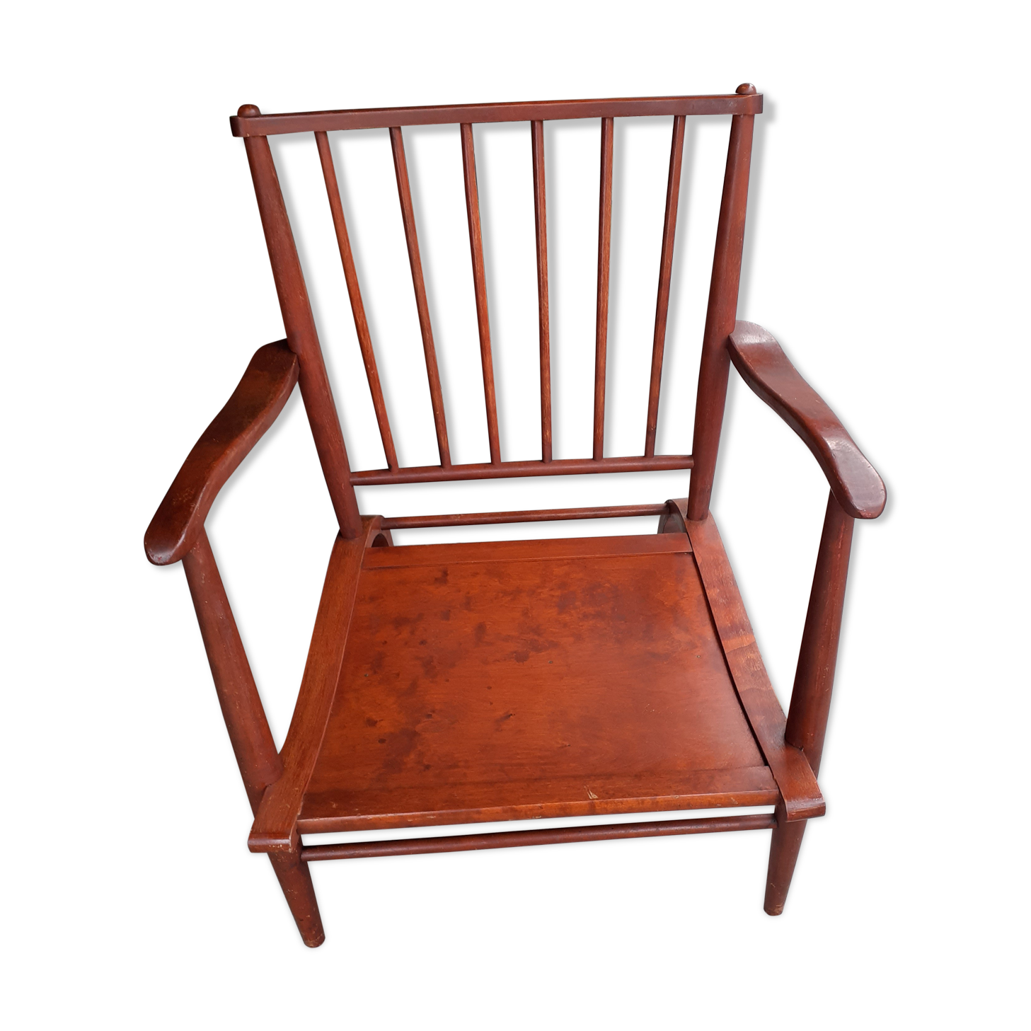 Scandinavian wooden armchair