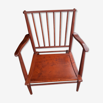 Scandinavian wooden armchair