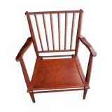 Scandinavian wooden armchair