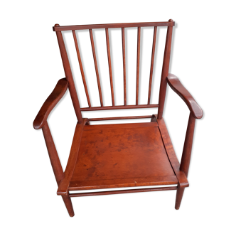 Scandinavian wooden armchair