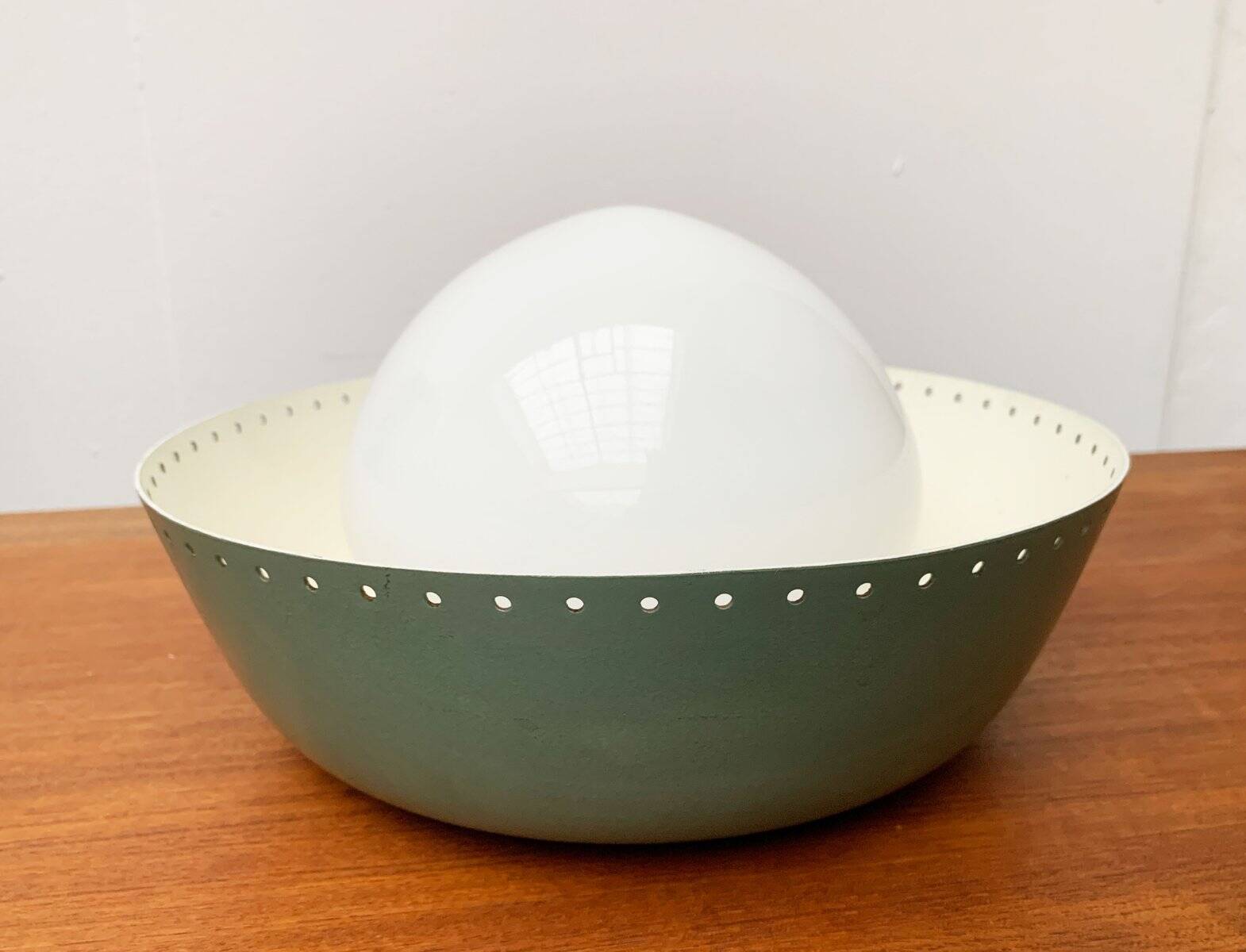 Mid-century German minimalist ceiling lamp by Bega.