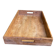 Large rectangular serving platter in solid wood Scandinavian style.