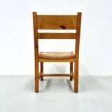 Chaises danoises vintage en pin avec corde en papier par TP Design pour Gm Møbler, années 1970, lot de 6