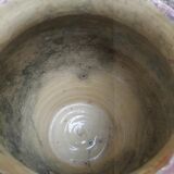 Old glazed grease pot
