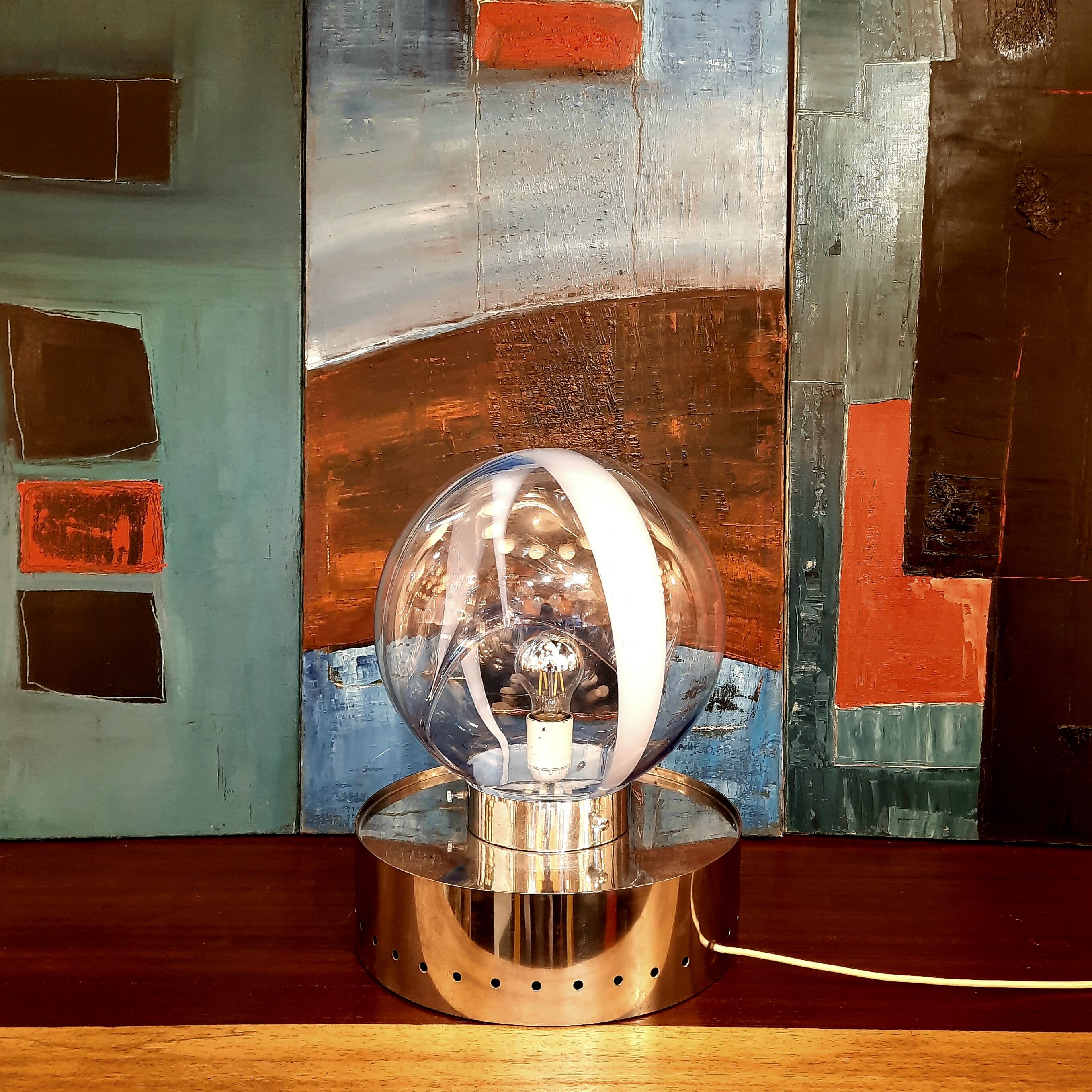 Table lamp "Membrane" by Toni Zuccheri, Venini, 1960