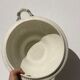 Old iron earth tureen Ninon Salins blue, ceramic and earthenware plate