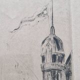 Herbert Lespinasse (1884-1972) - Engraving - The Departure of the Sailing Ship