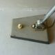 Desk lamp, workshop, khaki metal, 1960s