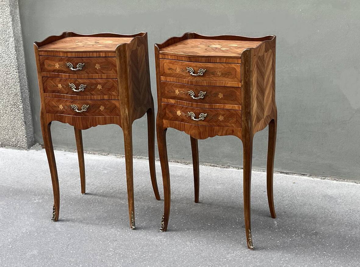 Pair of Louis XV style bedside tables