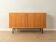 1960s sideboard, walnut veneer, black steel legs