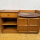 Mid-century retro vintage teak telephone seat by Nathan 1960–1970