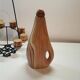 Liqueur service Vallauris ceramic faux wood