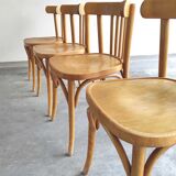 Lot 6 chairs bistro light wood