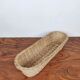 Beige wicker bread basket