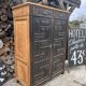 Storage furniture / Antique black wood and wood sideboard