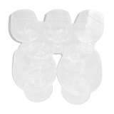 7 crystalline cognac glasses