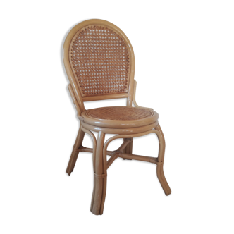 Chaise bambou et rotin