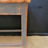 Patinated drapery table