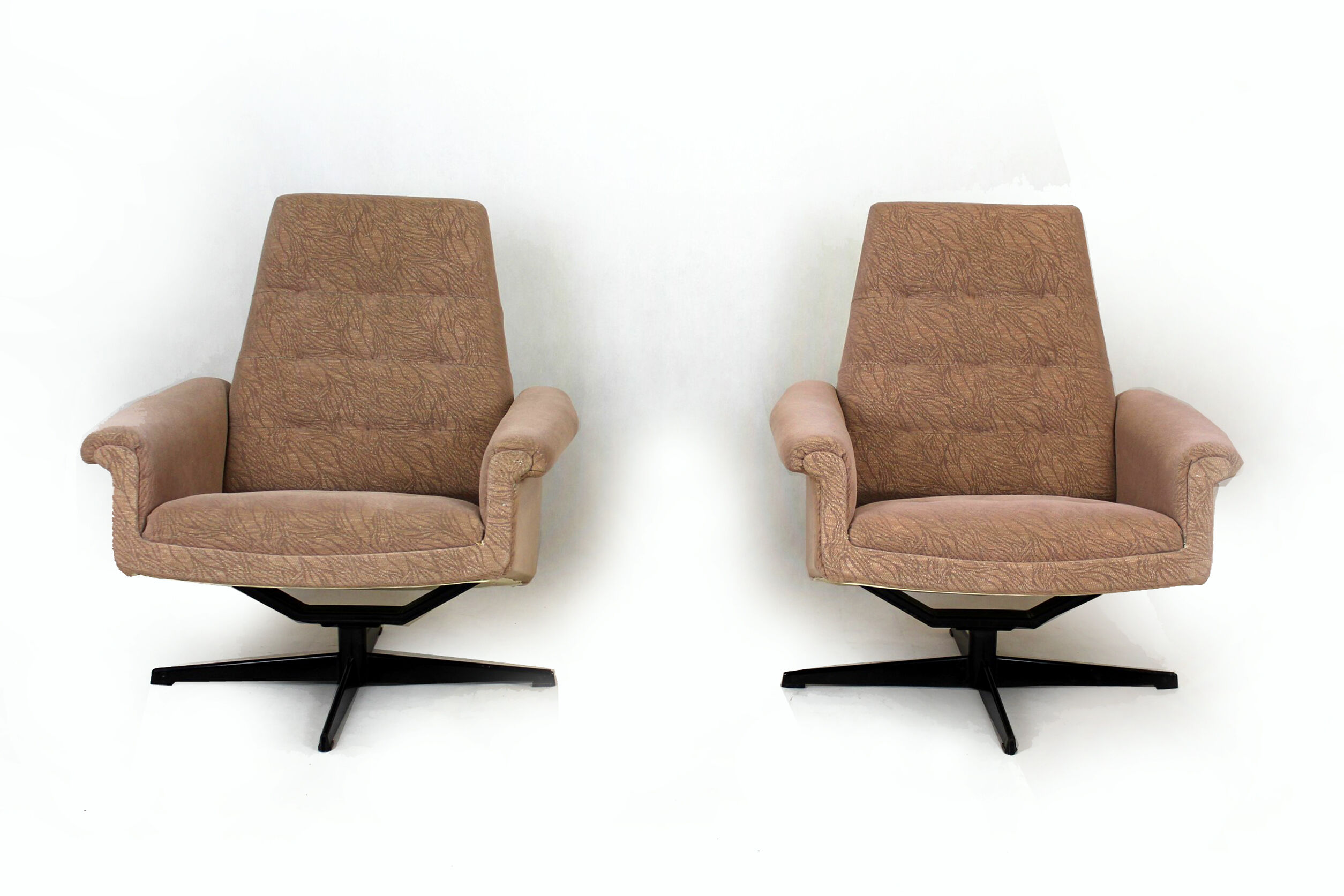 Vintage swivel lounge chairs, 1970s, set of 2
