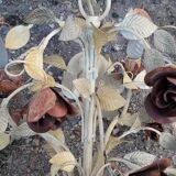 Painted metal chandelier