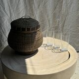 6 grands verres à orangeade en verre