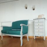 Louis XV style chiffonier / restored in moon grey