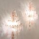 Mid-Century Modern Pair of Murano Glass Wall Lights