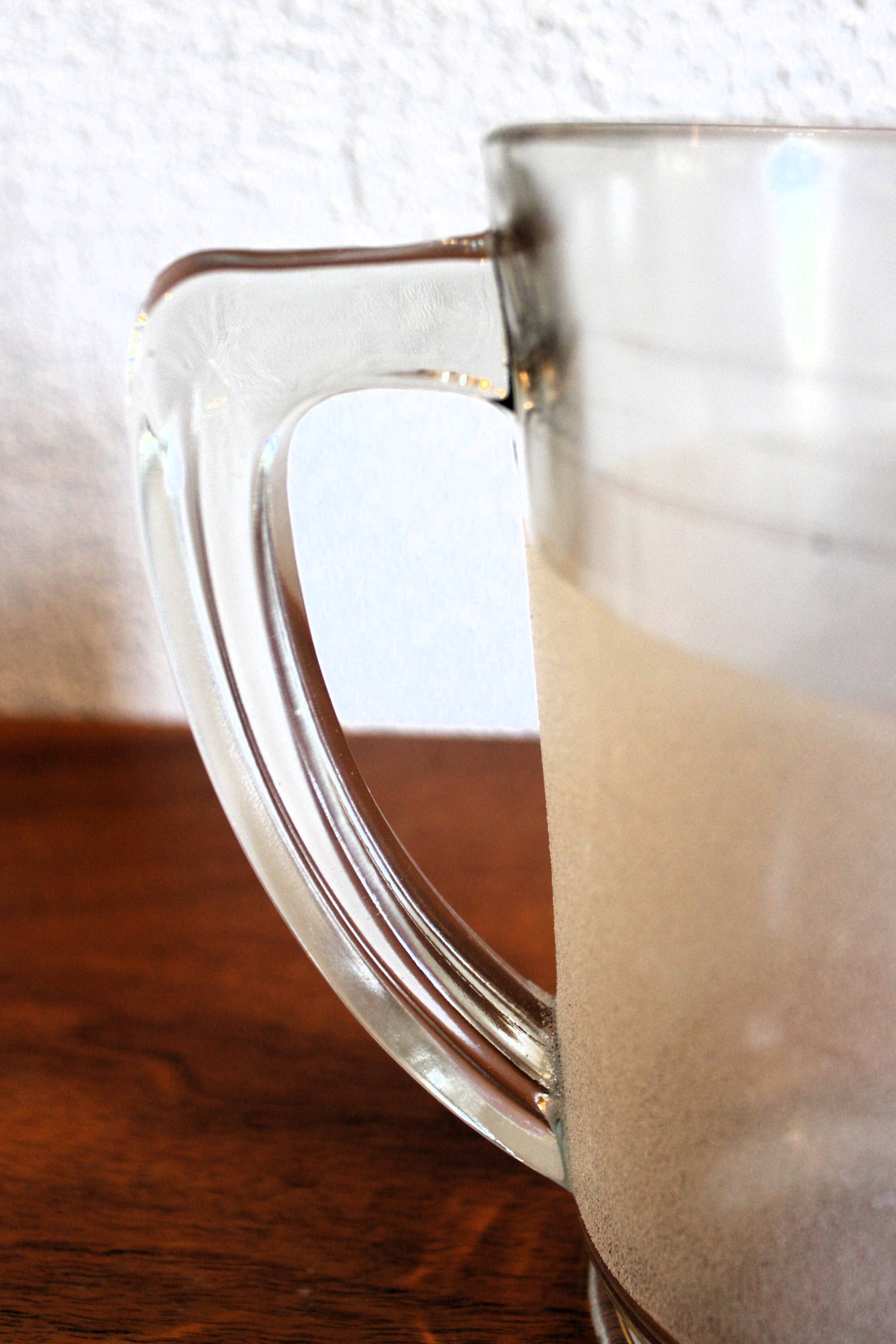 Set of 12 vintage 1950s granita glasses and pitcher