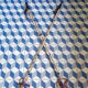 Pair of vintage ski poles in reed 125cm