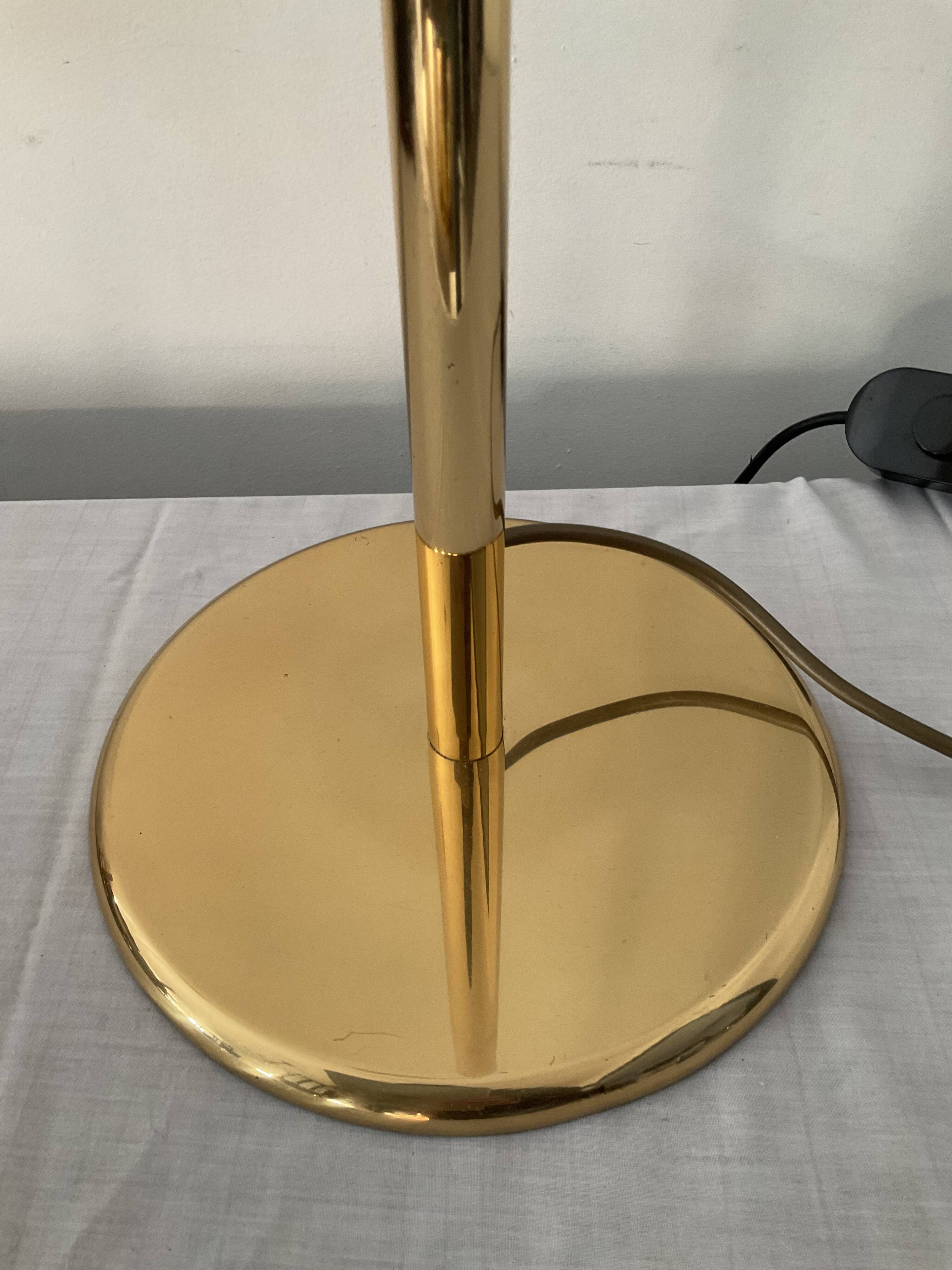 Floor lamp reader of the 70s in brass