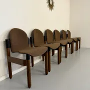 Set of 6 postmodern Thonet Flex chairs designed by Gerd Lange, vintage 80s.