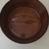 Porcelain salad bowl/vegetable bowl stamped Boch la Louvière, Belgium, Argenteuil model (1970s)
