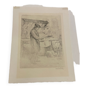 Eau forte, dessin, gravure, le