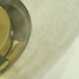 Textured Glass Ceiling Lamp by Glashütte Limburg Germany 1970s