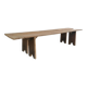 Pair of wooden farm benches
