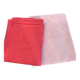 Duo set, consisting of two large pink-dyed cotton and linen towels, embroidered, TK monograms
