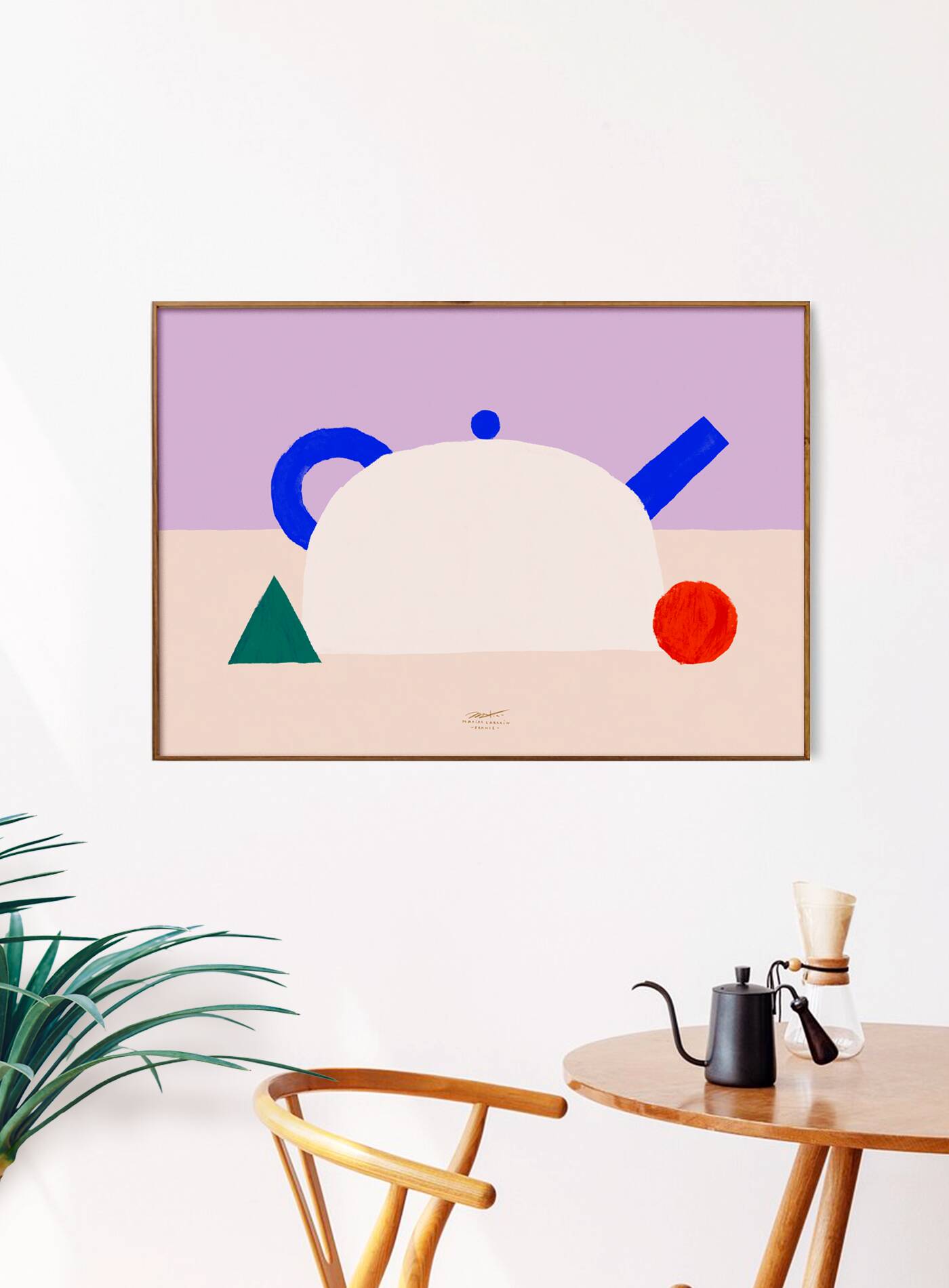 Wall poster with teapot - 70x50cm