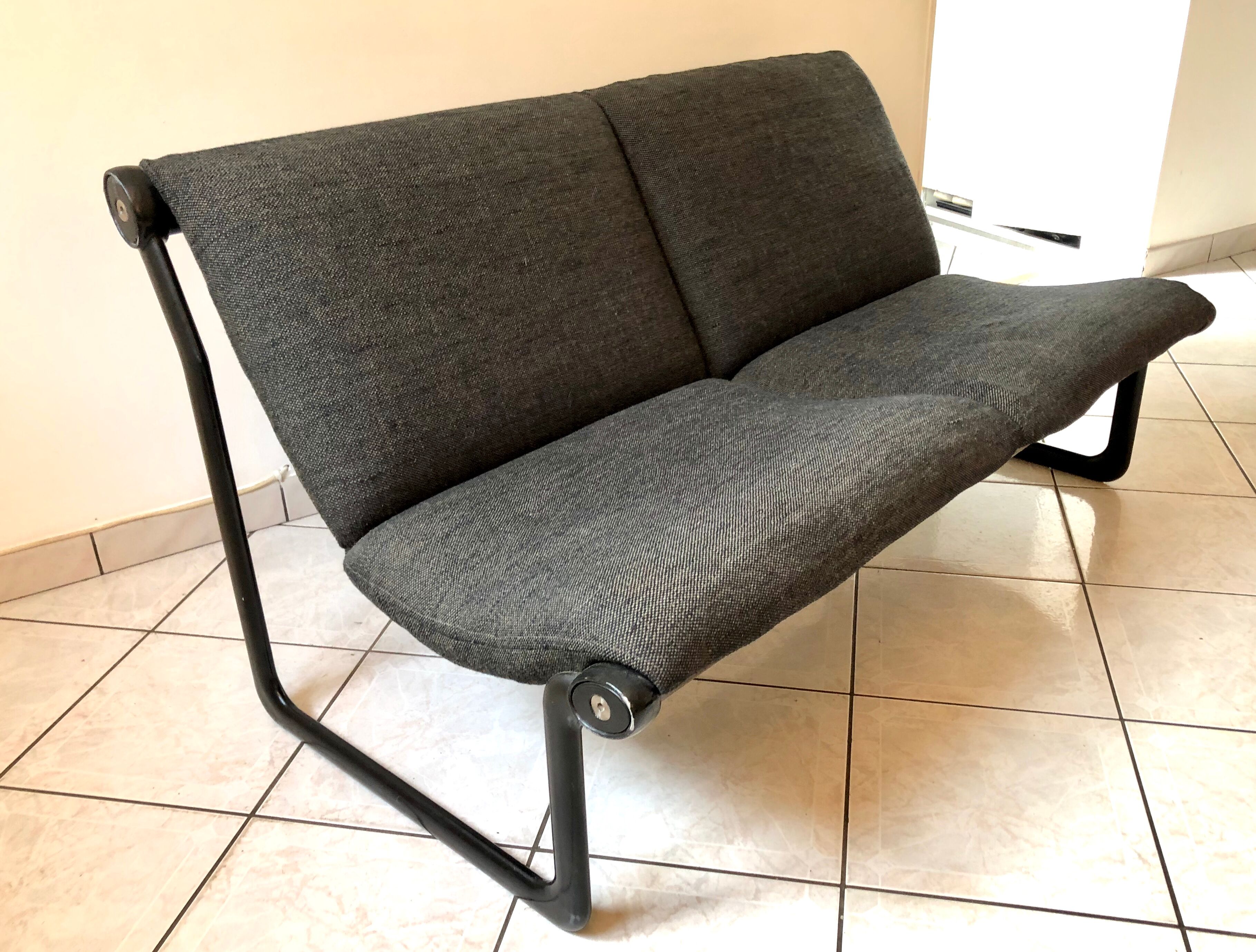 Knoll Sling 2-seater sofa design Bruce Hannah - Andrew Morrison vintage 70