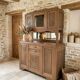 Buffet art déco en noyer massif