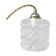 Moulded glass globe walk-in lamp