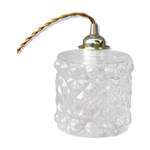 Moulded glass globe walk-in lamp