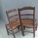 Paire de chaises enfants artisanales 1900