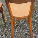 Set of 6 old bistro chairs 2 Thonet and 4 Baumann