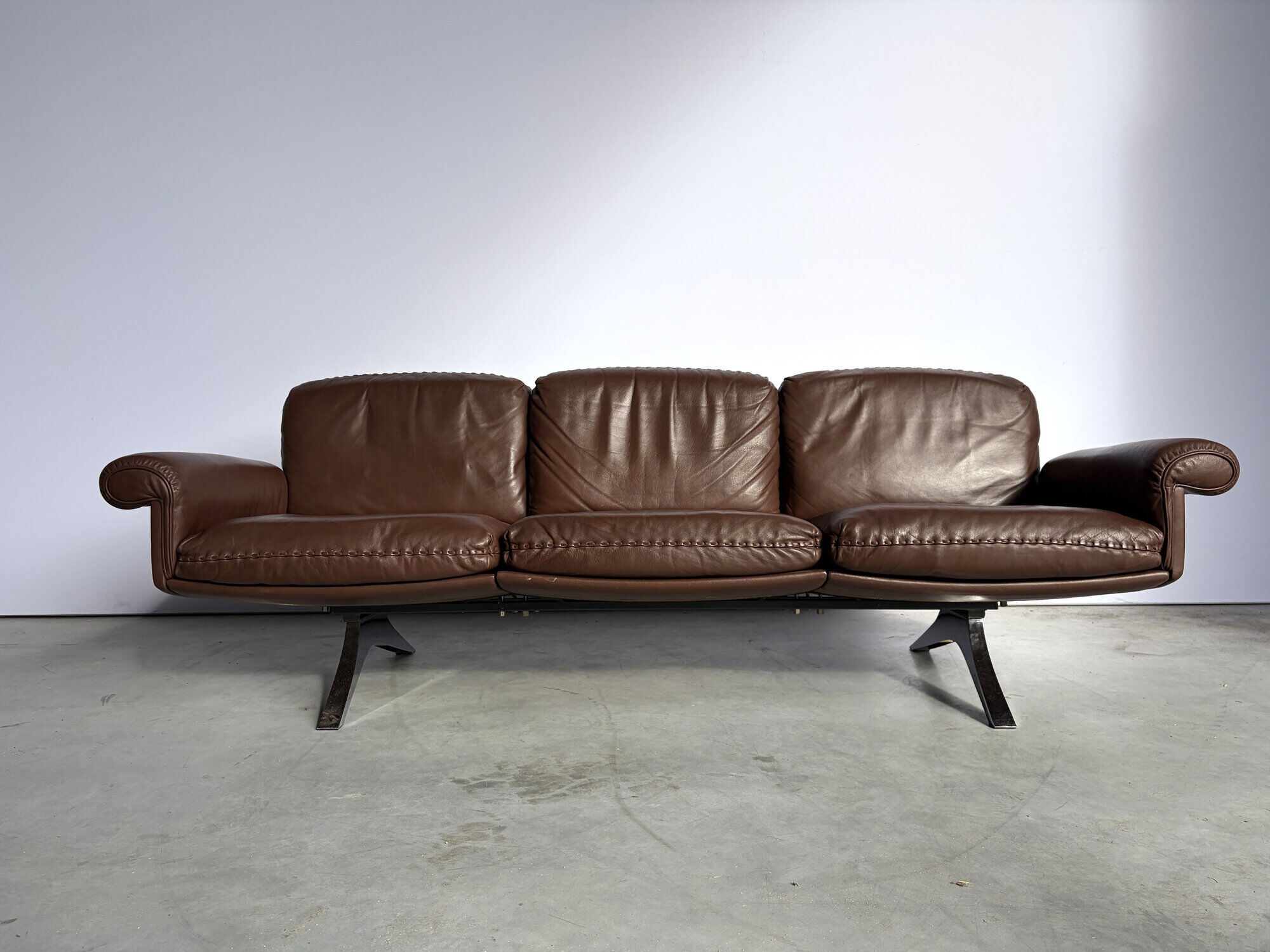 De Sede DS31 sofa in brown leather, 1970s