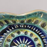 H. Bequet Quaregnon ceramic plate, Belgium 1950s.