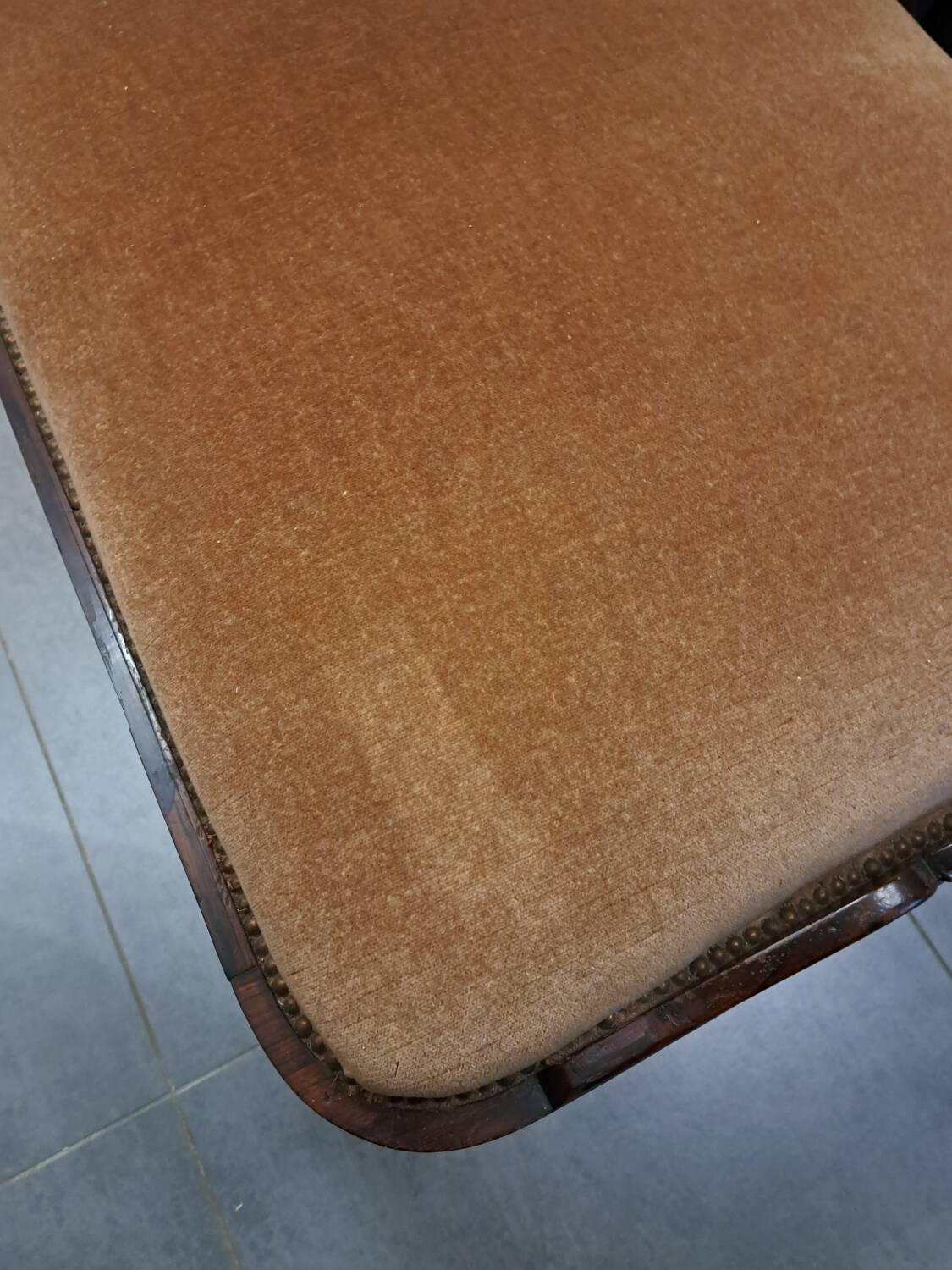 Napoleon III daybed in rosewood