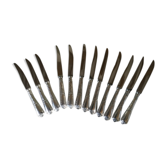 1 batch 12 silver metal knives